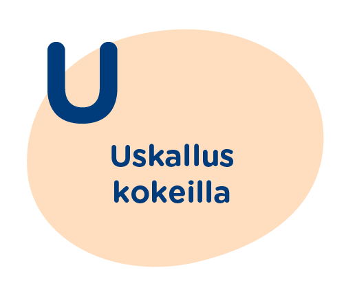 U = Uskallus kokeilla